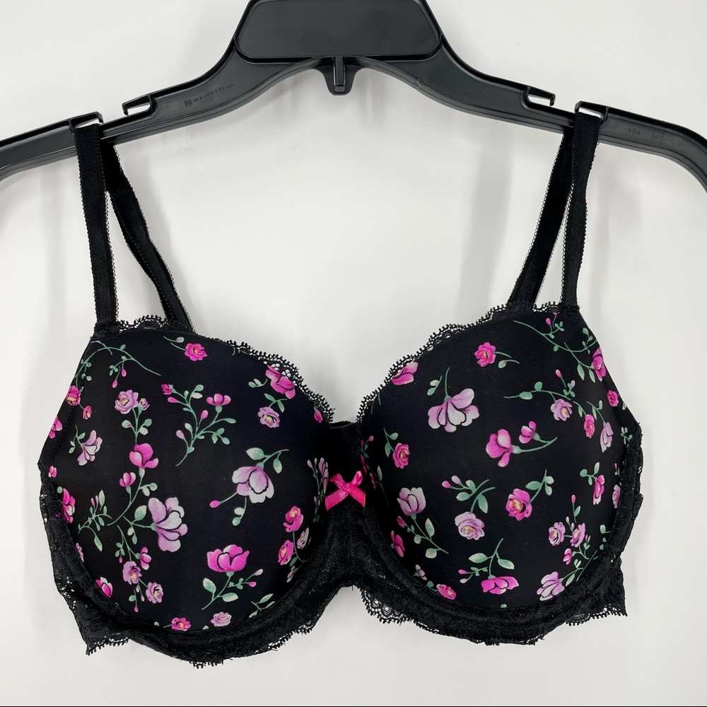 Victoria's Secret Victoria’s Secret Dream Angels Demi Bra black floral 34DD